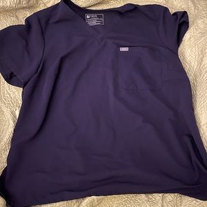 Figs Purple Jam Catarina One Pocket Top, size 3XL